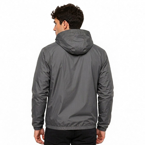 Vestes de sport OEM Safari, sweats à capuche d'entraînement, vestes de course personnalisées, vestes zippées imperméables et respirantes en polyester, vêtements de sport pour hommes, sports d'hiver - Product Image 4