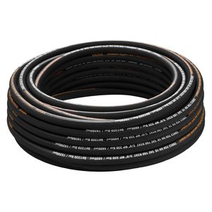 Tubo Idraulico a Spirale da 3/8 Pollici x 100 Piedi, 4800 PSI, Alta Resistenza, 2 Treccia in Filo d'Acciaio, Tubo Idraulico in Gomma 4800 PSI, Componenti Idraulici - Product Image 5