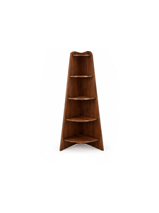 Modern Wooden Ladder Bookcase with 4 <b>Shelves</b> Freestanding Space Saving Living Room Minimalist Design Home <b>Office</b> Storage - Product Image 1