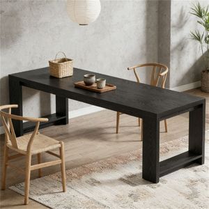 Rectangular Double-Person <b>Office</b> Desk for Study and Computer Use for Conference <b>Settings</b> - Product Image 2