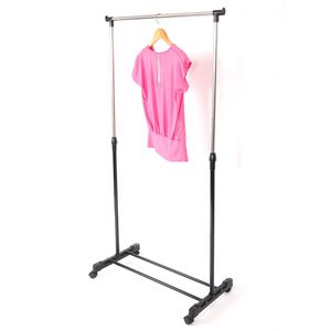 Appendiabiti Portatile Robusto con Ruote, Barra Singola per Abiti, in Metallo/Acciaio, per Soggiorno o Esposizione in Negozio di Abbigliamento - Product Image 3