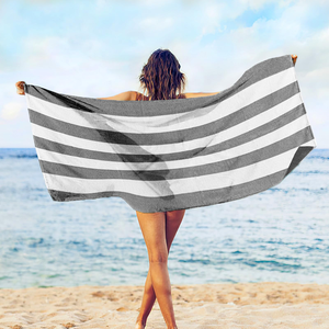 ผ้าขนหนูชายหาด น้ำหนักเบา แห้งเร็ว ซึมซับได้ดี ผ้าฝ้าย สำหรับห้องน้ำ อาบน้ำ สระว่ายน้ำ ผ้าขนหนูว่ายน้ำ ขนาดใหญ่พิเศษ ไม่ติดทราย - Product Image 2