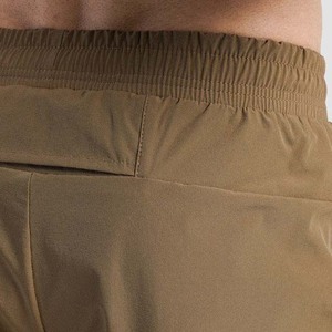 Pantalones Cortos Deportivos Casuales para Hombre, de Color Sólido, Secado Rápido, Cintura Elástica, Largo Medio, Marrón, Poliéster - Product Image 4