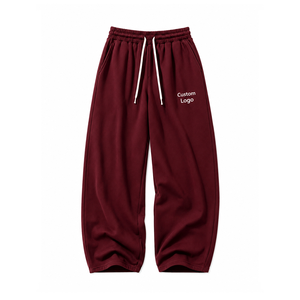 Private Label Men's Relaxed Fit Sweatpants Soft Fleece <b>Lounge</b> Pants with Side Pockets for Everyday Comfort - Product Image 5