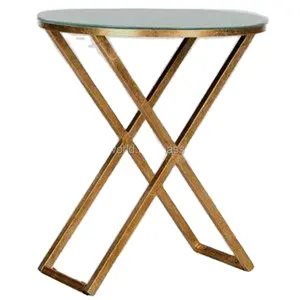 Indian suppliers of vintage design basket dining table high quality stainless steel basket dining table leg metal table