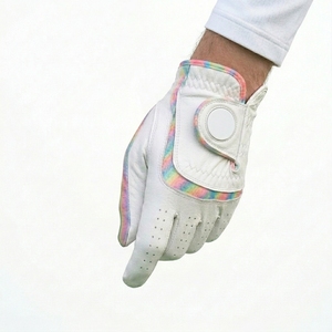 Guante de Golf Premium INJAE de Piel de Cabretta, Anti-UV, con Aberturas para los Dedos, Agarre Suave, para Mano Izquierda, para Esquí, Ciclismo, con Cierre de Velcro - Product Image 3