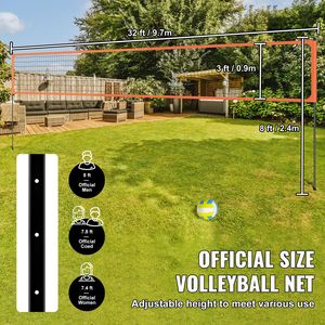 Set Professionale da Pallavolo per Esterni, Portatile con Pali in Alluminio Regolabili in Altezza, Pompa in PVC Inclusa - Product Image 2