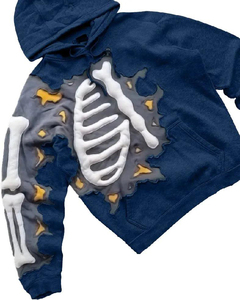 Fabricant de vêtements – Nouveaux sweats à capuche unisexes streetwear avec impression 3D en relief, coupe oversize épaisse et respirante - Product Image 4