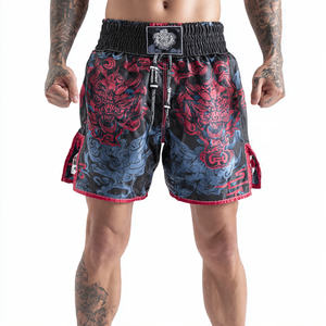 Shorts de Muay Thai de haute qualité et confortables, shorts de kick-boxing et d'entraînement, vêtements d'arts martiaux, shorts en satin sublimé pour hommes - Product Image 1
