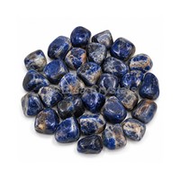 Pierre d'Opale Bleue Roulée Naturelle Polie en Gros, Cristal de Guérison, Pierre Précieuse de Poche, Fournisseur Direct d'Usine en Gros pour l'Exportation