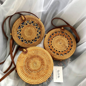 Reliable Vietnam Round Rattan Bali <b>Bags</b> With Leather Handle For Consistent Craft Quality And Supply 99 Gold Data - Product Image 6