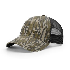 Gorra de camionero con estampado de camuflaje de tigre al por mayor, 100% algodón, malla transpirable, a la moda, para exteriores, con parche y cierre snapback para tu marca. - Product Image 4
