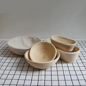 Paniers à pain traditionnels en rotin, formes ronde et ovale, bols de cuisson en rotin avec doublure, vente en gros du Vietnam - Product Image 5