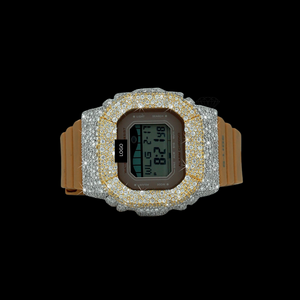 Reloj de Plata de Lujo con Incrustaciones de Diamantes de Moissanita VVS y Cuarzo, con Correa de Goma de Acabado Premium, para Regalo de Boda o Compromiso, Unisex - Product Image 4