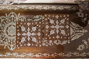 Acrylic Eid <b>Decor</b> Square Mother of Pearl Wood Polished High Quality Custom Size Chocolate <b>Storage</b> <b>Box</b> <b>for</b> Wedding Ramadan Event - Product Image 5