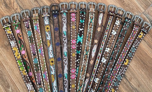 Luxury Handmade Belts Western Cowboy Genuine Cowhide Leather Belt With <b>Hair</b> on Design Manufacturer and Wholesaler - Product Image 4