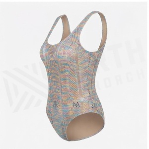 Ensemble de yoga 2 pièces imprimé papillon bleu avec finition dorée, body à col en V profond et jupe portefeuille longueur genou - Product Image 3