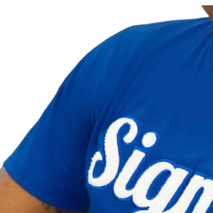 Camiseta Sigma 1914 de Chenilla Azul para Hombre, con Letras Griegas, Prenda Premium para Fraternidad, Manga Corta, Corte Clásico, Estilo Casual - Product Image 5
