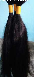 Cheveux humains bruts non traités Remy Single Drawn en vrac, prix de gros, fournisseurs de cheveux indiens naturels - Product Image 5