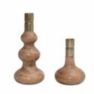 Portavelas Cuadrados de Madera Natural al por Mayor |   Decoración del Hogar Hecha a Mano en India - Product Image 2