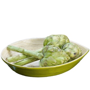 Cuenco de bambú lacado, cuencos para servir ensaladas, vajilla al por mayor, plato de cuenco, tamaños de colores OEM, embalaje personalizado de Vietnam hecho a mano - Product Image 1