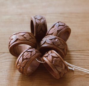 Porte-serviettes personnalisé à bas prix, qualité supérieure, décoration de mariage et de fête à domicile, anneaux à serviettes en bois - Product Image 3