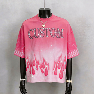 Hoodie personnalisé de qualité supérieure, effet délavé soleil et strass, impression sérigraphique premium, 100% coton, unisexe. - Product Image 2