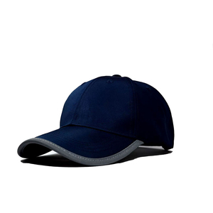 Gorra de Béisbol Unisex Azul Marino de 6 Paneles con Visera Curva Gris en Contraste, Gorra Deportiva Transpirable Unisex - Product Image 6