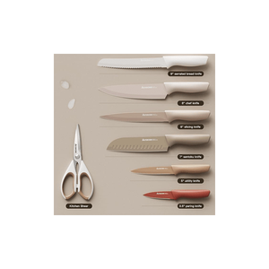 Set di 13 Coltelli da Cucina in Acciaio Inossidabile Antiruggine, Lavabili in Lavastoviglie, con 6 Lame - Product Image 6