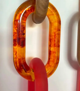 Chaîne décorative en résine écologique haut de gamme, forme personnalisée pour l'artisanat fait main et la fabrication de bijoux DIY - Product Image 4