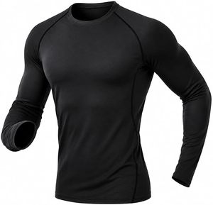 OEM ODM Support de poignet unisexe personnalisé en Spandex/Polyester, Manches longues ou courtes, Vêtements de sport pour la gym, Logo personnalisé, Toutes couleurs et tailles - Product Image 1