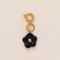 Breloques de bikini anti-ternissement avec pendentifs fleuris plaqués or 18 carats, légères, pour la décoration de maillots de bain