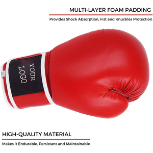 Top Quality Custom Made 4oz-20oz Boxing Gloves, Leather Boxing Gloves for Home Gym Boxing Fitness - Product Image 2