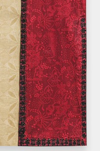 <b>Red</b> <b>Silk</b> Floor-Length Kurta Women Traditional Ethnic Wear India Pakistan Style Loose Fit All Seasons - Product Image 3