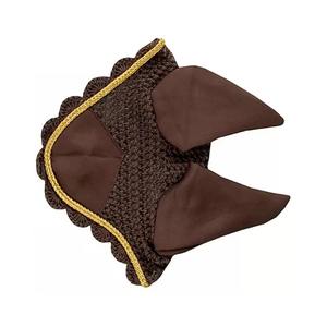 Bonnet anti-mouches pour chevaux, voile anti-mouches scintillant pour chevaux, filet d'oreille en crochet, logo personnalisé, produit équestre, bonnet anti-mouches - Product Image 5