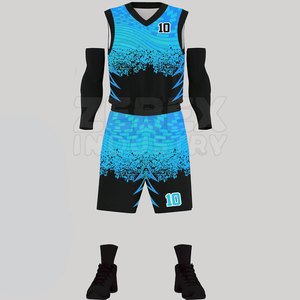 Uniforme de Baloncesto para Hombre, Paquete de Uniforme Transpirable de Poliéster Ligero, Ajuste Flexible, para Prácticas de Equipo, Entrenamiento en Gimnasio, Correr - Product Image 3