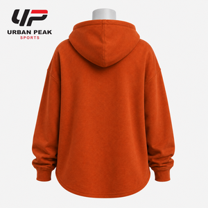 Sudadera con capucha oversize para mujer, elegante, con líneas de hombro extendidas, puños anchos acanalados y un atractivo urbano contemporáneo. - Product Image 3