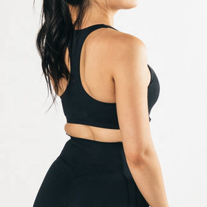 Soutien-gorge de sport personnalisé pour femme, grande taille, imprimé léopard, avec logo frontal, en tissu respirant et doux, et design dos nu, pour ensemble d'entraînement - Product Image 6