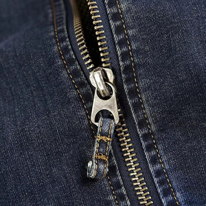 Nueva Chaqueta Bomber Vaquera Vintage para Hombre, Ajuste Delgado, Casual, Azul Lavado, Estilo Aviador, Abrigo de Algodón para Hombre - Product Image 3