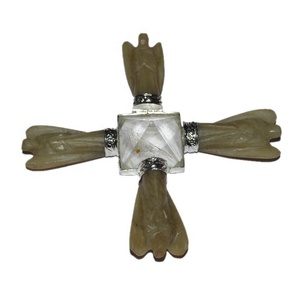 En gros Multicolore Handcurved angle Vert Aventurine Ange Générateur pour la méditation - Product Image 1