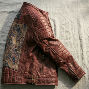 Elegant Brown Leather <b>Jacket</b> for Men Timeless and Versatile Effortless Style and Comfort Perfect for Bikers and Casual Wear - Product Image 3