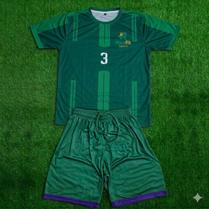 Custom Men’s Breathable Training Sportswear Soccer Uniform REXFIT SPORTS Jersey Shorts Set <b>Athletic</b> Football OEM Uniform Set - Product Image 2