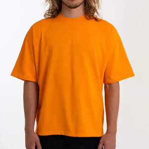 Breathable Hot Sale <b>Box</b> Fit Blank Tees Shirts Wholesale Boxy Fit Oversize <b>Drop</b> Shoulder Tshirts Vintage Heavy Mock Neck T-Shirts - Product Image 1