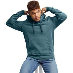 Sudadera con Capucha para Hombre, Color Verde Azulado, Sudadera con Capucha de Color Sólido, Informal, de Algodón y Felpa, de Manga Larga, para Uso Diario - Product Image 2