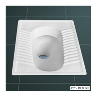 WC Céramique Orissa de Haute Qualité, Taille Standard, Design Indien, Sanitaire, Exportation, 20x16