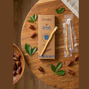Bâtonnets de brosse à dents naturels Miswak pour le nettoyage quotidien des dents et les soins bucco-dentaires personnels Orinko Siwak Miswak Packs de 3 bâtonnets de voyage - Product Image 5