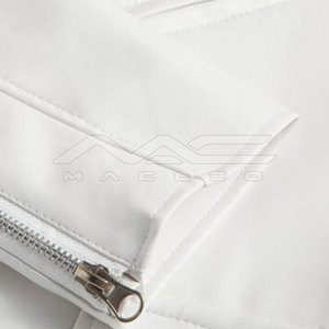 Refined <b>Men</b> Outerwear Genuine Leather <b>Jacket</b> Long Sleeve Front Zip Casual <b>Smart</b> Winter Clothing - Product Image 6