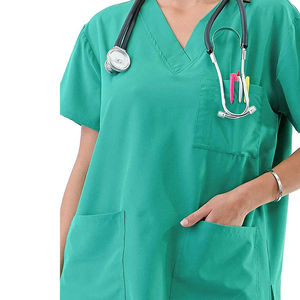 Tenues médicales élégantes pour femmes, ensembles de blouses d'infirmière pour hôpital, en coton tissé respirant et confortable, couleur personnalisable - Product Image 6