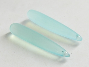 ต่างหูห้อยทรงยาวขนาด 35 มม. สีเหลืองน้ำผึ้ง ทำจากพลอยแคลเซโดนีธรรมชาติขัดเงาเรียบเนียน คู่หนึ่ง จัดจำหน่ายโดยผู้ผลิตขายส่ง - Product Image 5