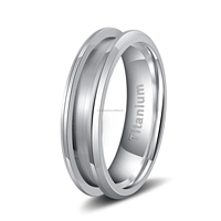 POYA Nie Verblassende Metallische Farbe 8mm 6mm 4mm Paar-Eheringe Titan-Ringrohlinge DIY-Schmuck